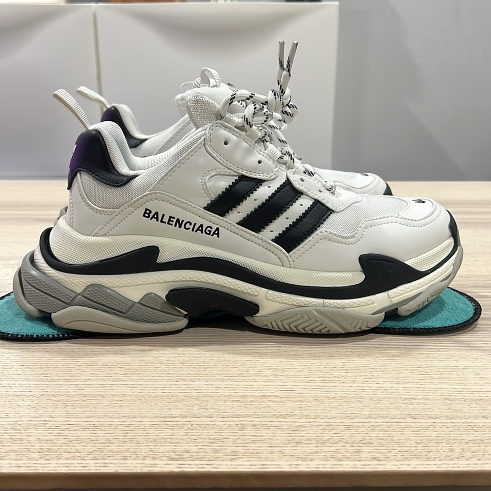 Balenciaga x Adidas Triple S Sneaker White Black